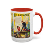 Cult Classic Movie Poster Art Accent Coffee Mug (11, 15oz) - Metropolis U.S. Version 1927 - POPvault