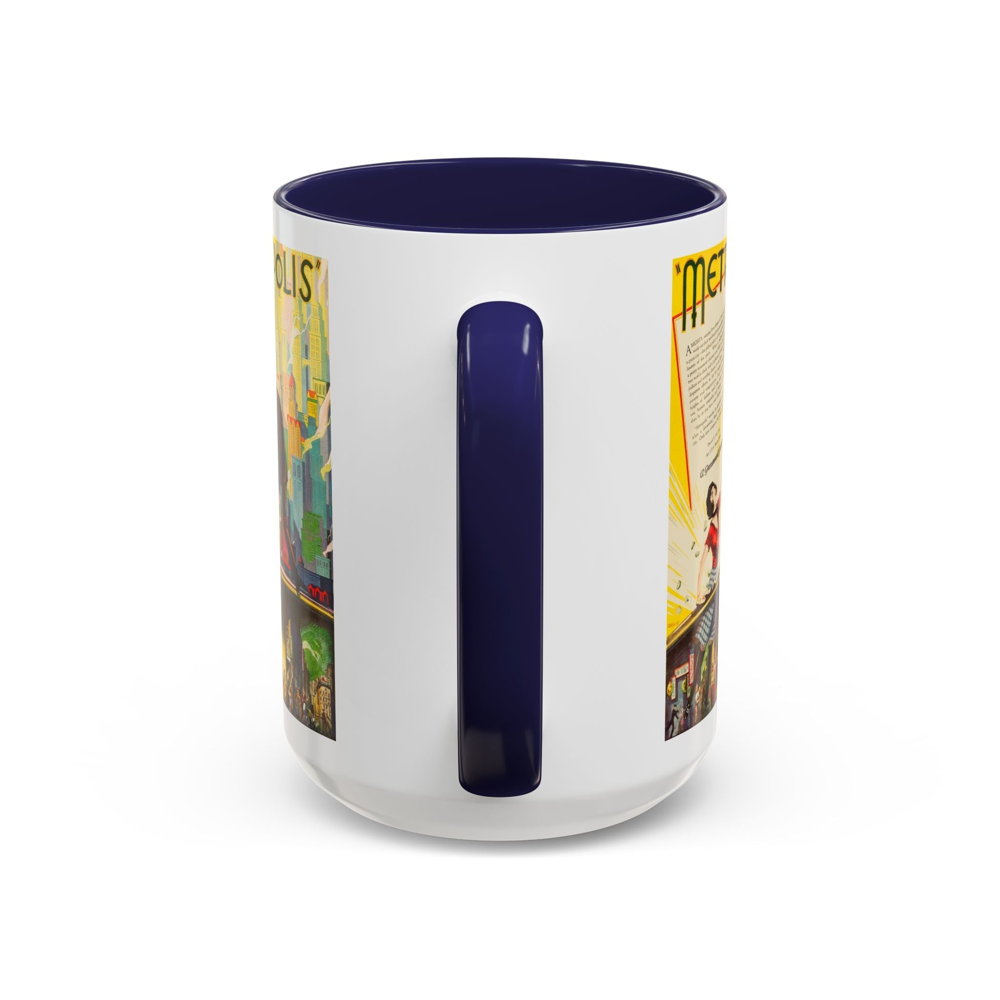 Cult Classic Movie Poster Art Accent Coffee Mug (11, 15oz) - Metropolis U.S. Version 1927 - POPvault