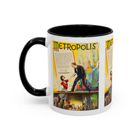 Cult Classic Movie Poster Art Accent Coffee Mug (11, 15oz) - Metropolis U.S. Version 1927 - Mug