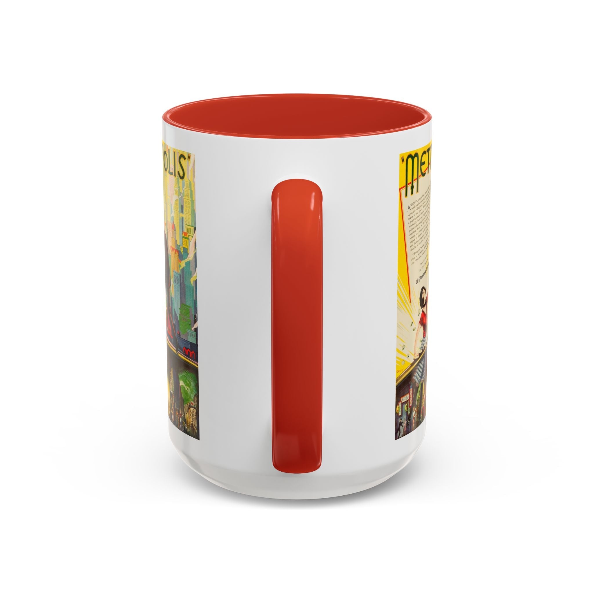 Cult Classic Movie Poster Art Accent Coffee Mug (11, 15oz) - Metropolis U.S. Version 1927 - POPvault