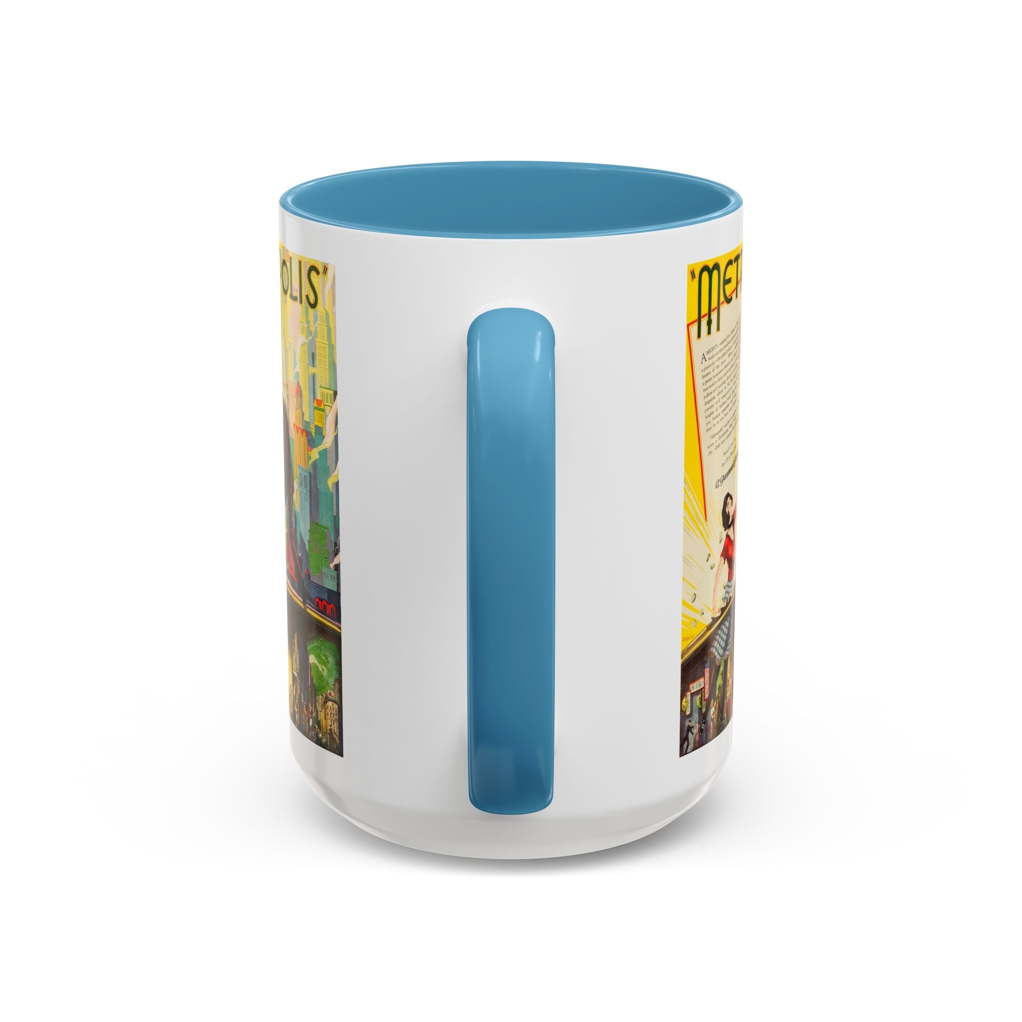 Cult Classic Movie Poster Art Accent Coffee Mug (11, 15oz) - Metropolis U.S. Version 1927 - POPvault