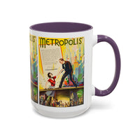 Cult Classic Movie Poster Art Accent Coffee Mug (11, 15oz) - Metropolis U.S. Version 1927 - Mug