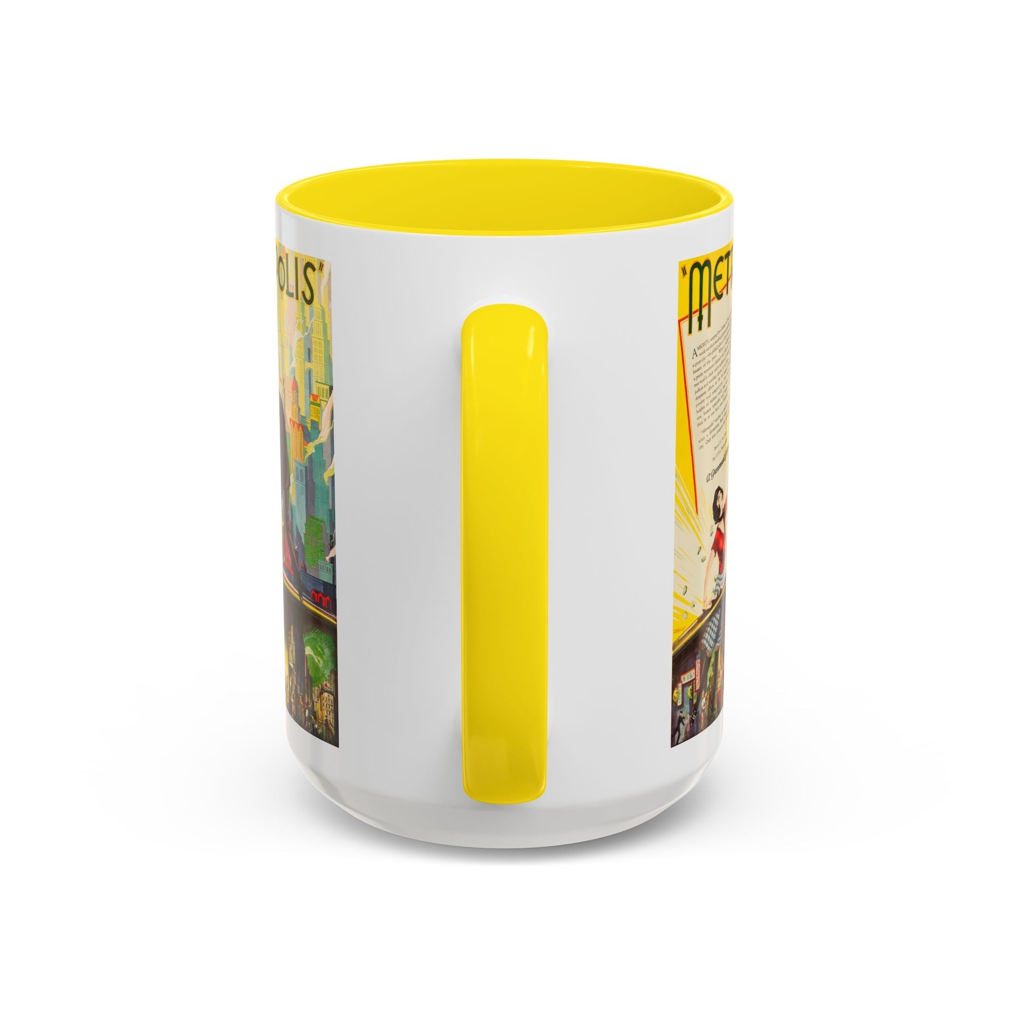 Cult Classic Movie Poster Art Accent Coffee Mug (11, 15oz) - Metropolis U.S. Version 1927 - POPvault