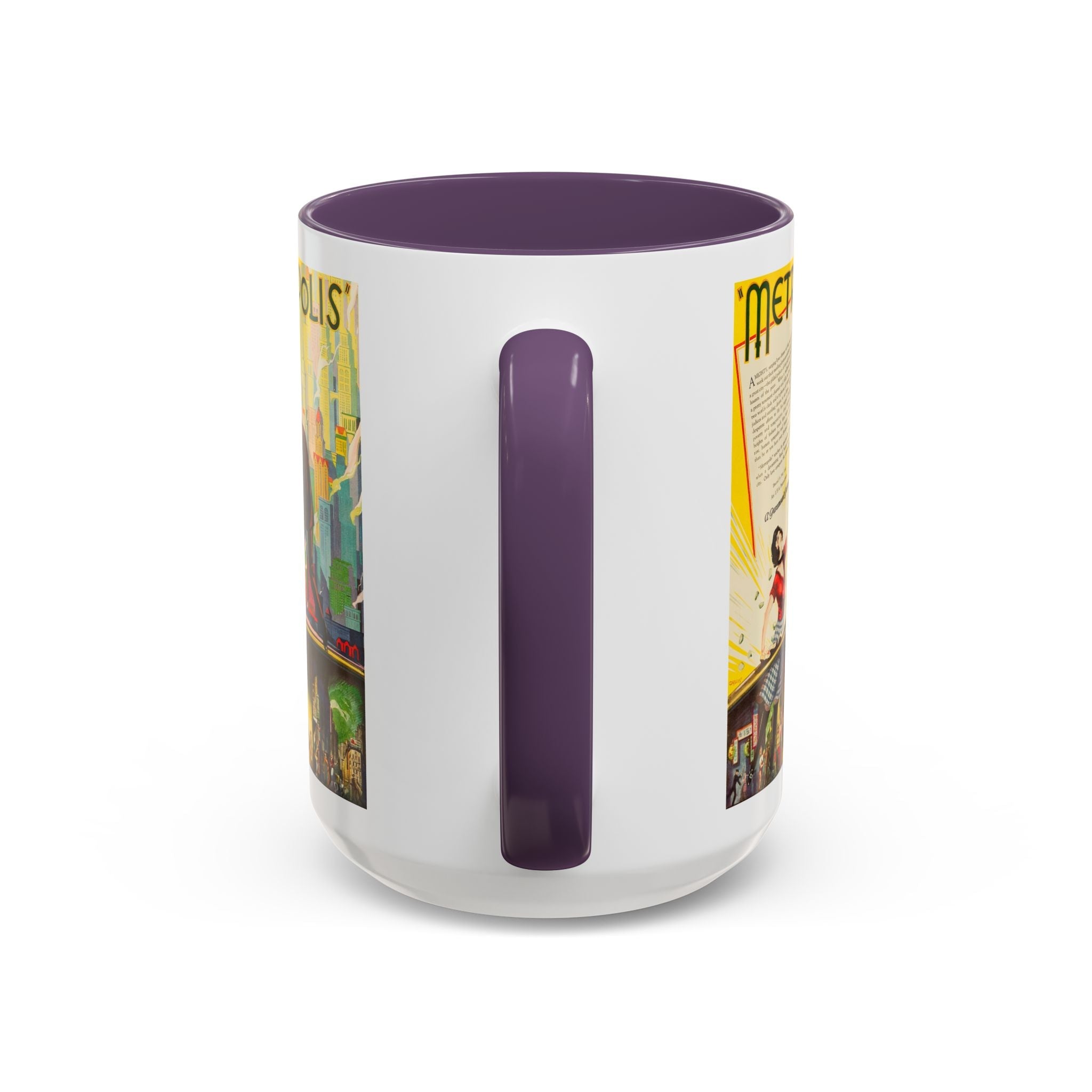 Cult Classic Movie Poster Art Accent Coffee Mug (11, 15oz) - Metropolis U.S. Version 1927 - POPvault