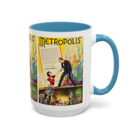 Cult Classic Movie Poster Art Accent Coffee Mug (11, 15oz) - Metropolis U.S. Version 1927 - Mug