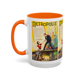 Cult Classic Movie Poster Art Accent Coffee Mug (11, 15oz) - Metropolis U.S. Version 1927 - POPvault