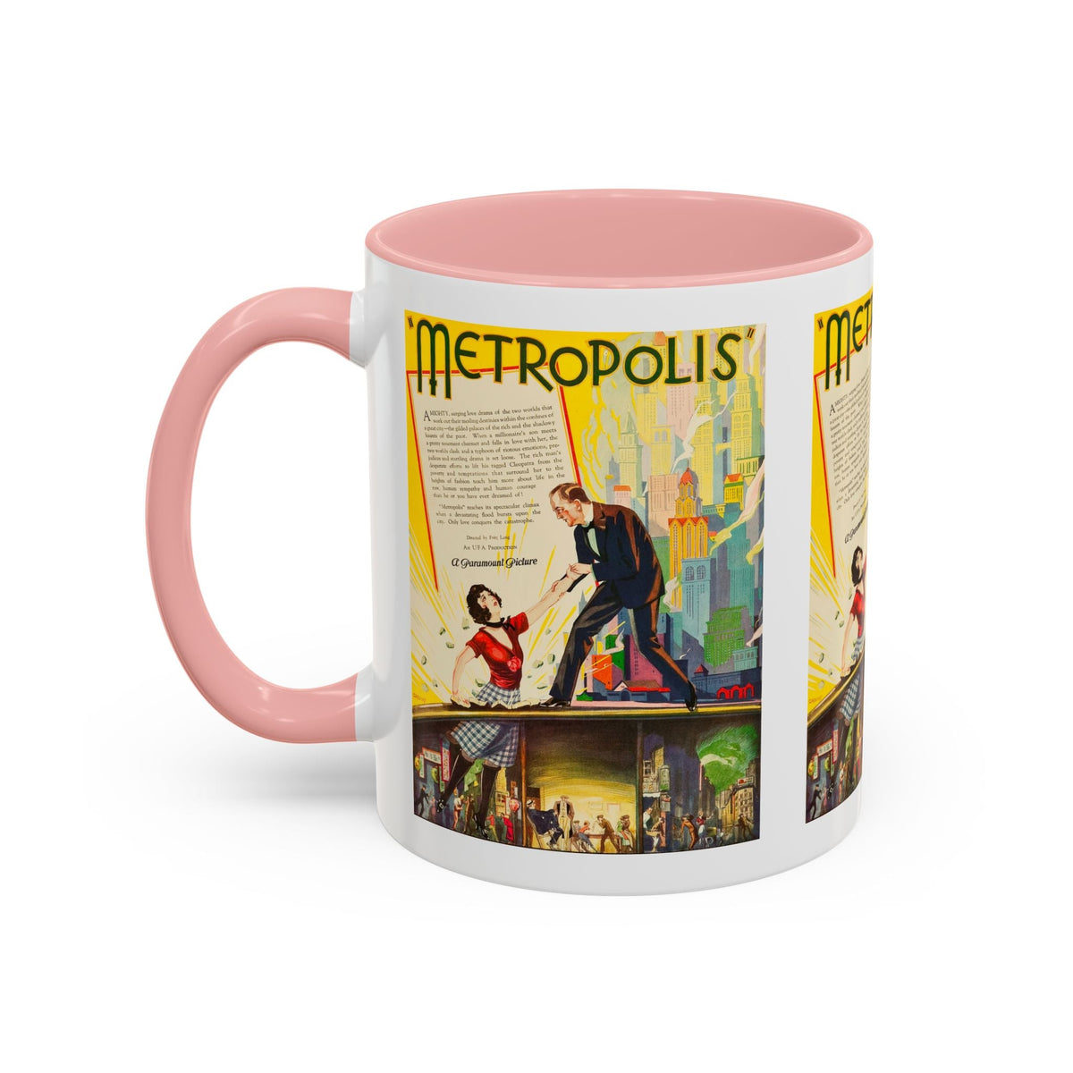 Cult Classic Movie Poster Art Accent Coffee Mug (11, 15oz) - Metropolis U.S. Version 1927 - Mug
