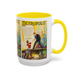 Cult Classic Movie Poster Art Accent Coffee Mug (11, 15oz) - Metropolis U.S. Version 1927 - POPvault