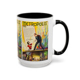 Cult Classic Movie Poster Art Accent Coffee Mug (11, 15oz) - Metropolis U.S. Version 1927 - POPvault