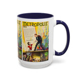 Cult Classic Movie Poster Art Accent Coffee Mug (11, 15oz) - Metropolis U.S. Version 1927 - POPvault