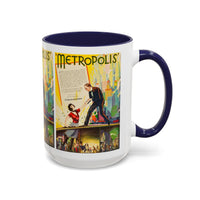 Cult Classic Movie Poster Art Accent Coffee Mug (11, 15oz) - Metropolis U.S. Version 1927 - Mug