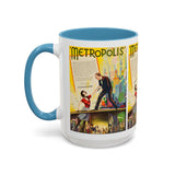 Cult Classic Movie Poster Art Accent Coffee Mug (11, 15oz) - Metropolis U.S. Version 1927 - POPvault