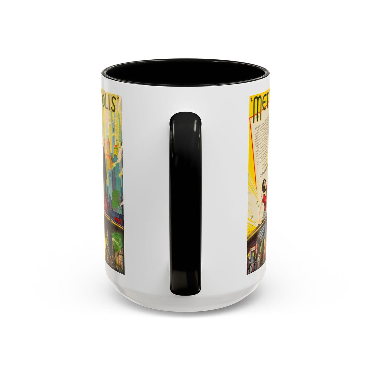 Cult Classic Movie Poster Art Accent Coffee Mug (11, 15oz) - Metropolis U.S. Version 1927 - Mug
