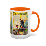 Cult Classic Movie Poster Art Accent Coffee Mug (11, 15oz) - Metropolis U.S. Version 1927 - POPvault