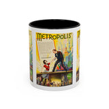 Cult Classic Movie Poster Art Accent Coffee Mug (11, 15oz) - Metropolis U.S. Version 1927 - POPvault