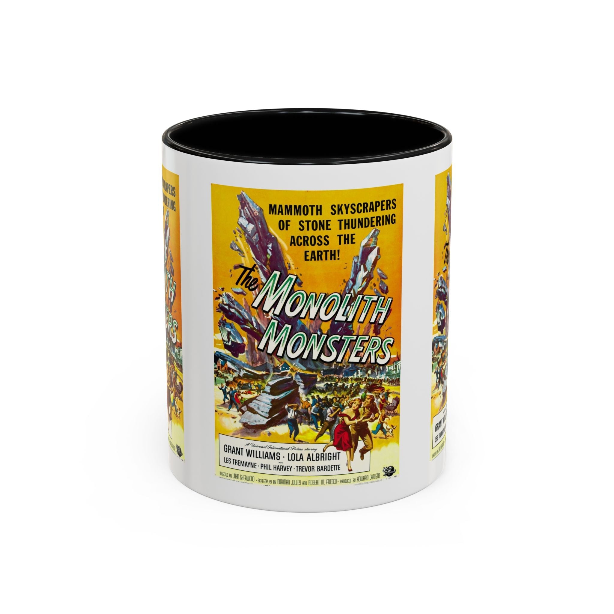 Cult Classic Movie Poster Art Accent Coffee Mug (11, 15oz) - Monolith Monster 1957 - POPvault