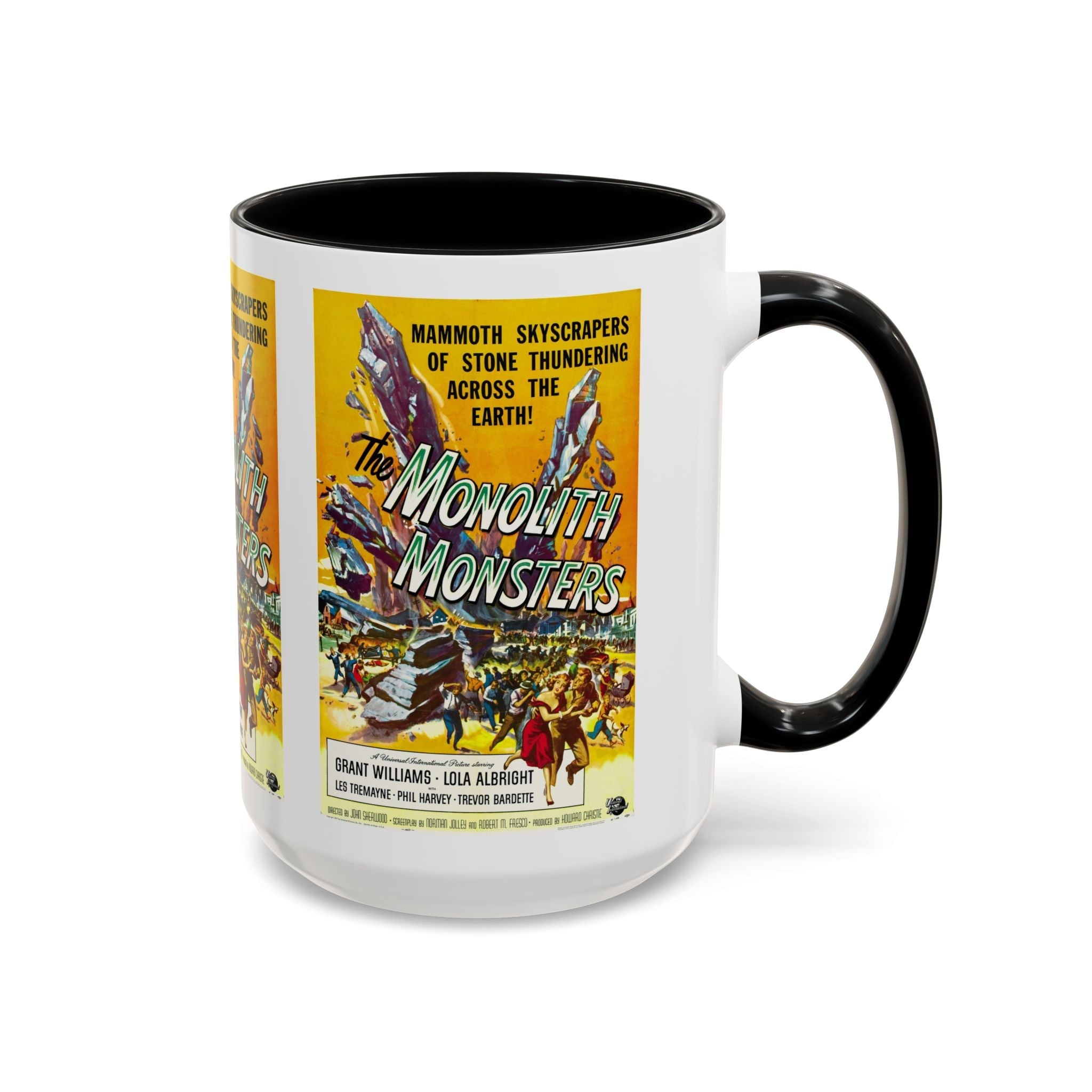 Cult Classic Movie Poster Art Accent Coffee Mug (11, 15oz) - Monolith Monster 1957 - POPvault