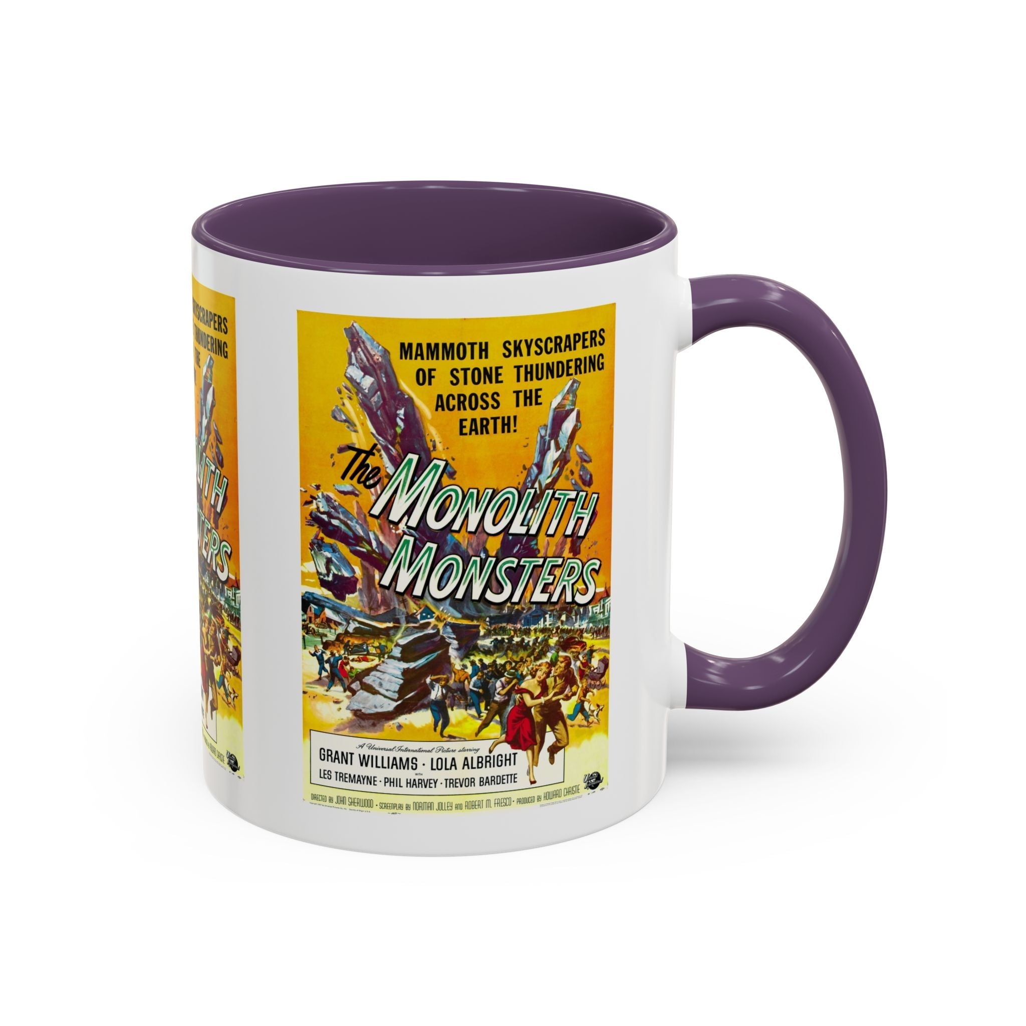 Cult Classic Movie Poster Art Accent Coffee Mug (11, 15oz) - Monolith Monster 1957 - POPvault