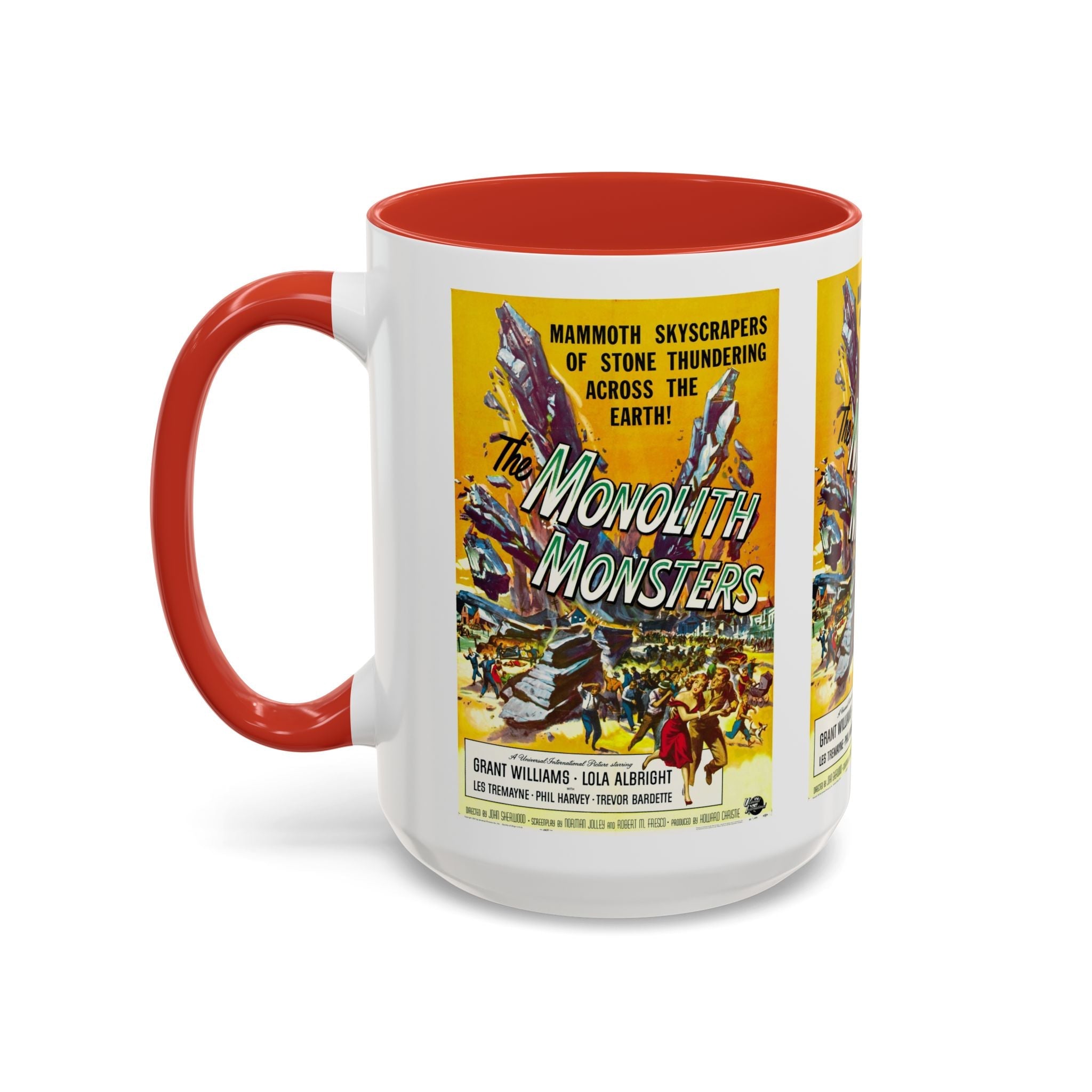 Cult Classic Movie Poster Art Accent Coffee Mug (11, 15oz) - Monolith Monster 1957 - POPvault