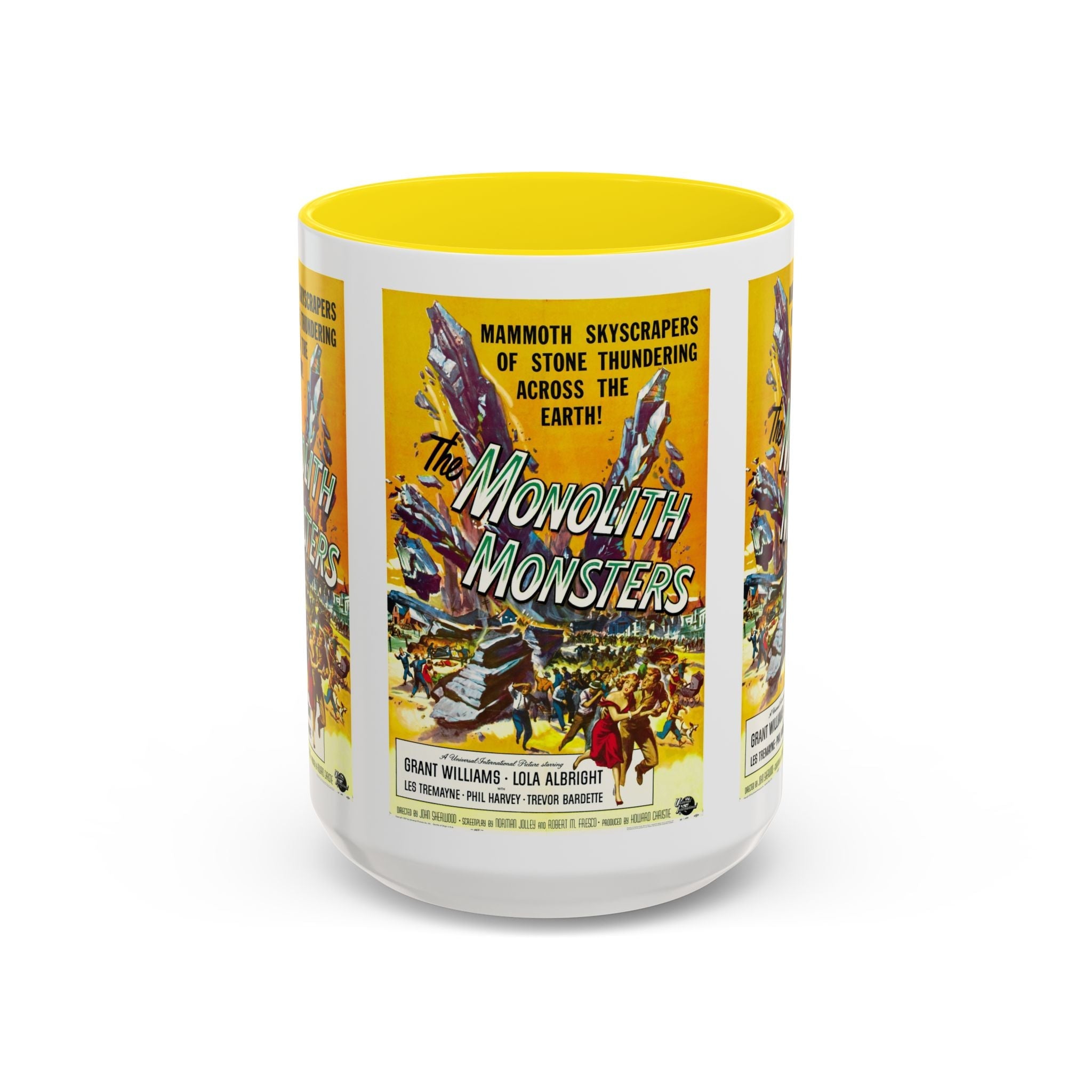 Cult Classic Movie Poster Art Accent Coffee Mug (11, 15oz) - Monolith Monster 1957 - POPvault
