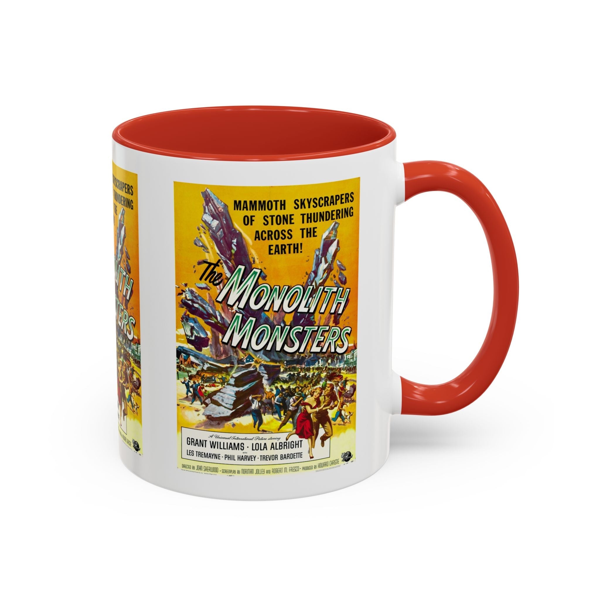 Cult Classic Movie Poster Art Accent Coffee Mug (11, 15oz) - Monolith Monster 1957 - POPvault
