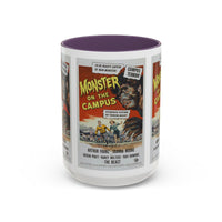 Cult Classic Movie Poster Art Accent Coffee Mug (11, 15oz) - Monster On Campus 1958 - Mug