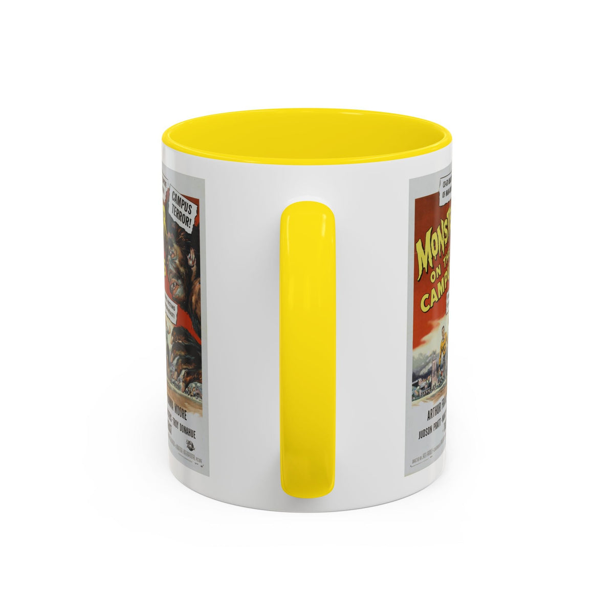 Cult Classic Movie Poster Art Accent Coffee Mug (11, 15oz) - Monster On Campus 1958 - Mug
