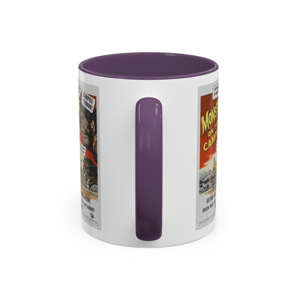 Cult Classic Movie Poster Art Accent Coffee Mug (11, 15oz) - Monster On Campus 1958 - Mug
