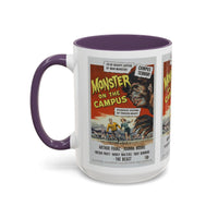Cult Classic Movie Poster Art Accent Coffee Mug (11, 15oz) - Monster On Campus 1958 - Mug