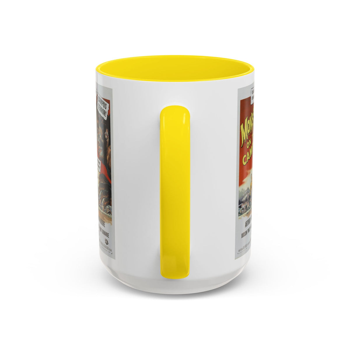 Cult Classic Movie Poster Art Accent Coffee Mug (11, 15oz) - Monster On Campus 1958 - Mug