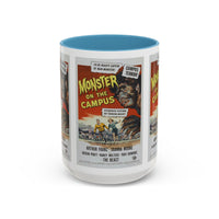 Cult Classic Movie Poster Art Accent Coffee Mug (11, 15oz) - Monster On Campus 1958 - Mug