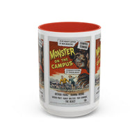 Cult Classic Movie Poster Art Accent Coffee Mug (11, 15oz) - Monster On Campus 1958 - Mug
