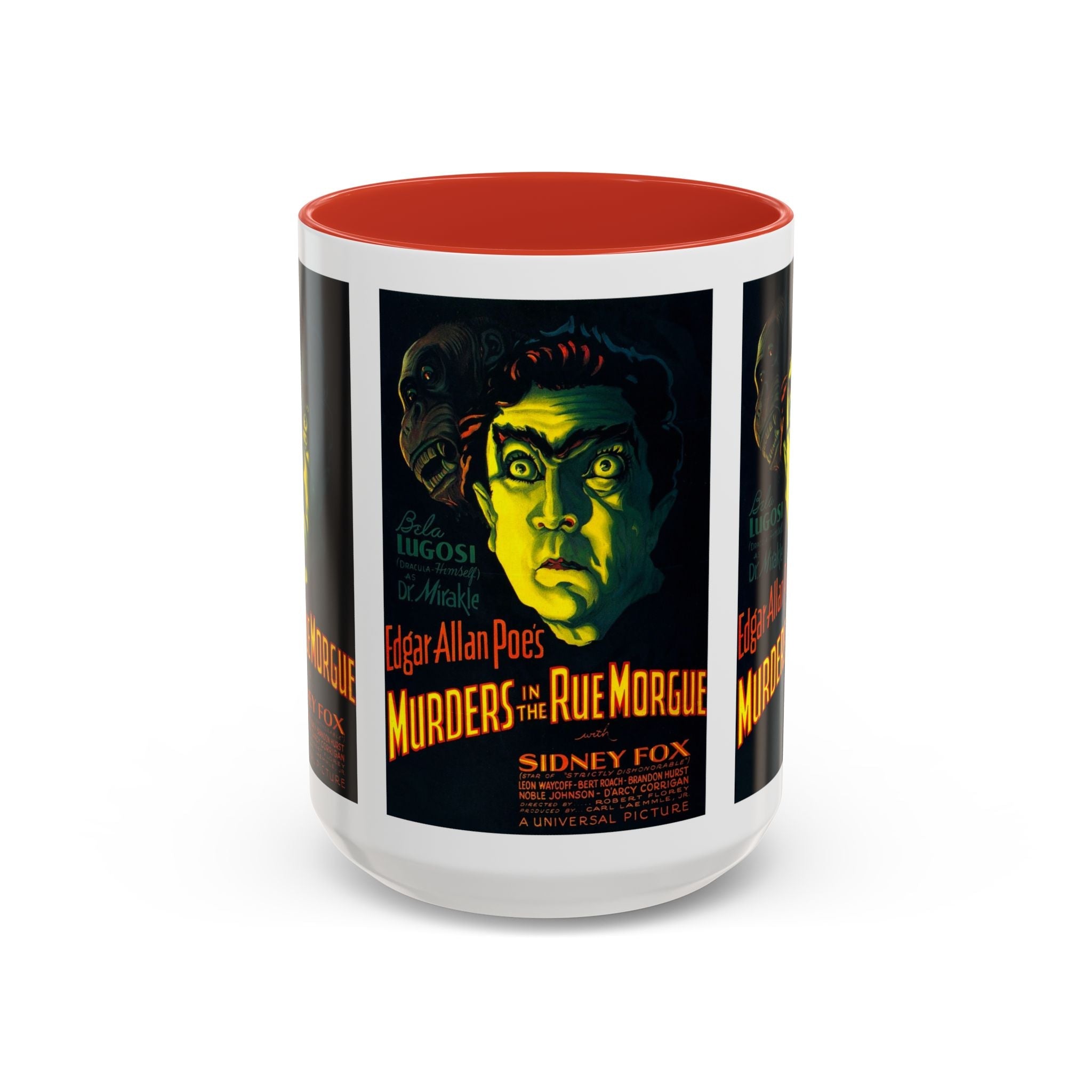 Cult Classic Movie Poster Art Accent Coffee Mug (11, 15oz) - Murders In The Rue Morgue 1932 - POPvault