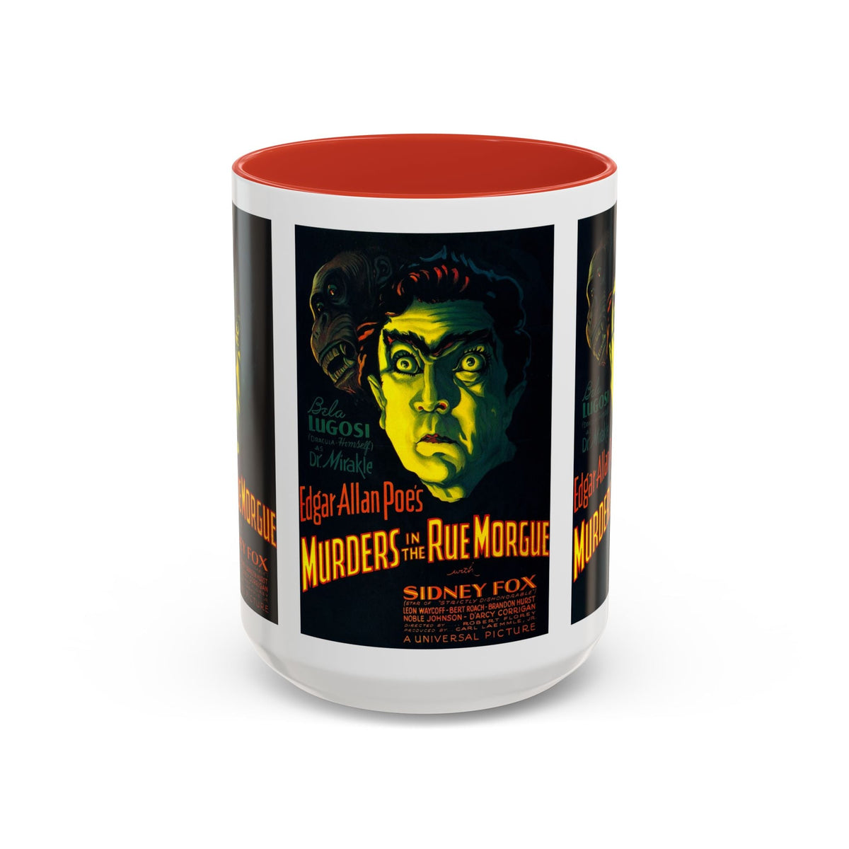 Cult Classic Movie Poster Art Accent Coffee Mug (11, 15oz) - Murders In The Rue Morgue 1932 - Mug