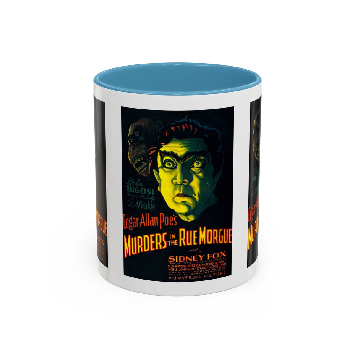 Cult Classic Movie Poster Art Accent Coffee Mug (11, 15oz) - Murders In The Rue Morgue 1932 - Mug