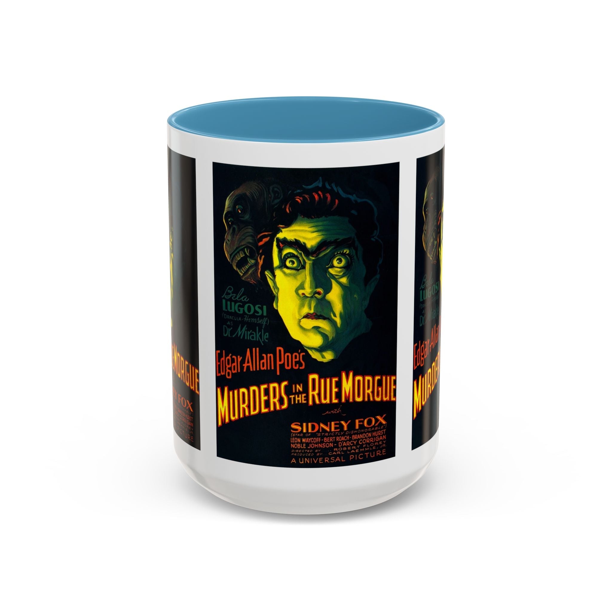 Cult Classic Movie Poster Art Accent Coffee Mug (11, 15oz) - Murders In The Rue Morgue 1932 - POPvault