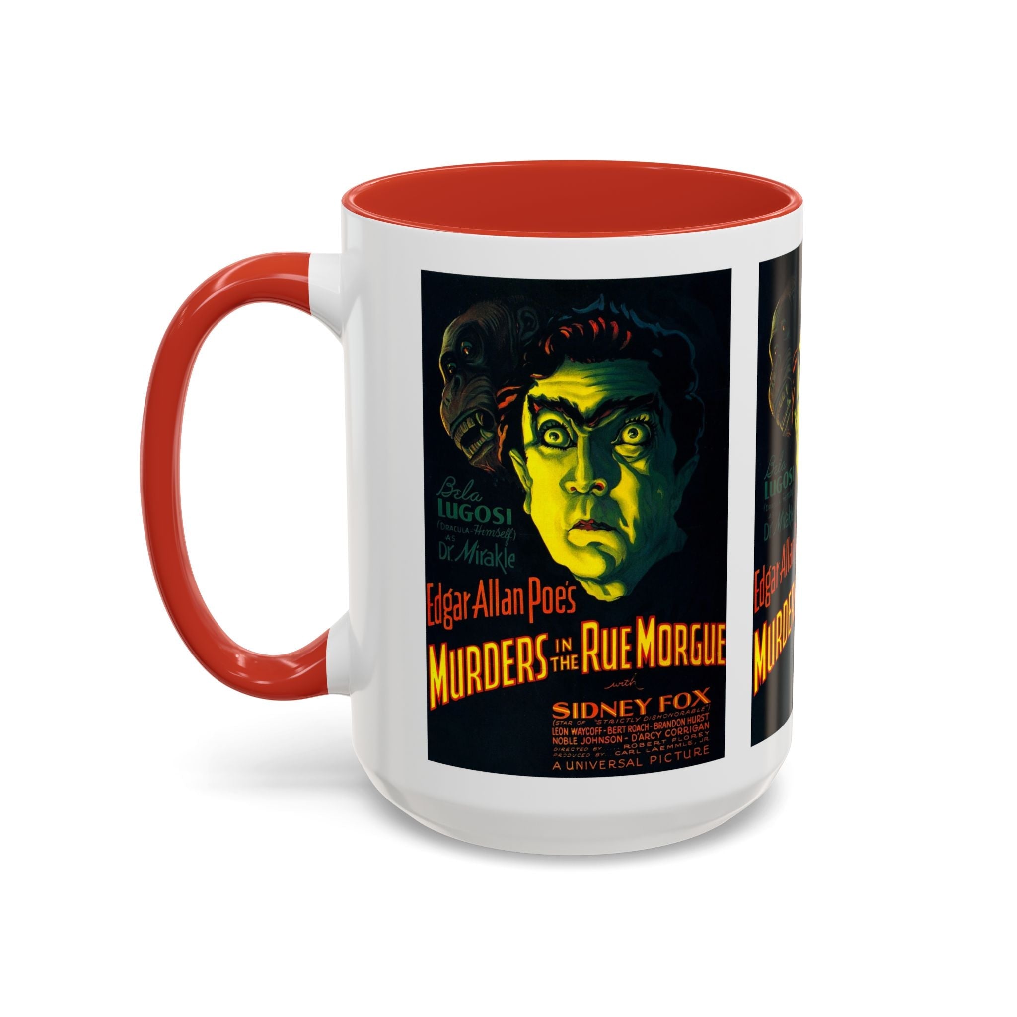 Cult Classic Movie Poster Art Accent Coffee Mug (11, 15oz) - Murders In The Rue Morgue 1932 - POPvault