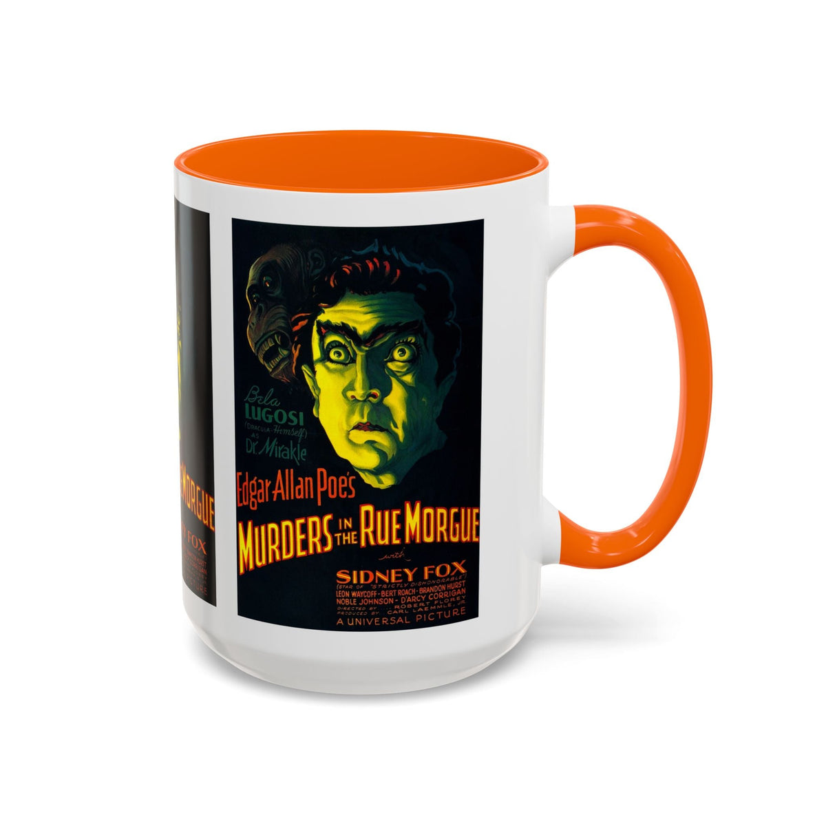 Cult Classic Movie Poster Art Accent Coffee Mug (11, 15oz) - Murders In The Rue Morgue 1932 - Mug