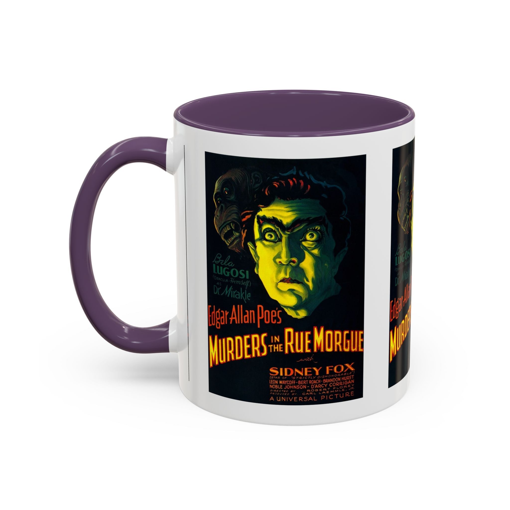Cult Classic Movie Poster Art Accent Coffee Mug (11, 15oz) - Murders In The Rue Morgue 1932 - POPvault