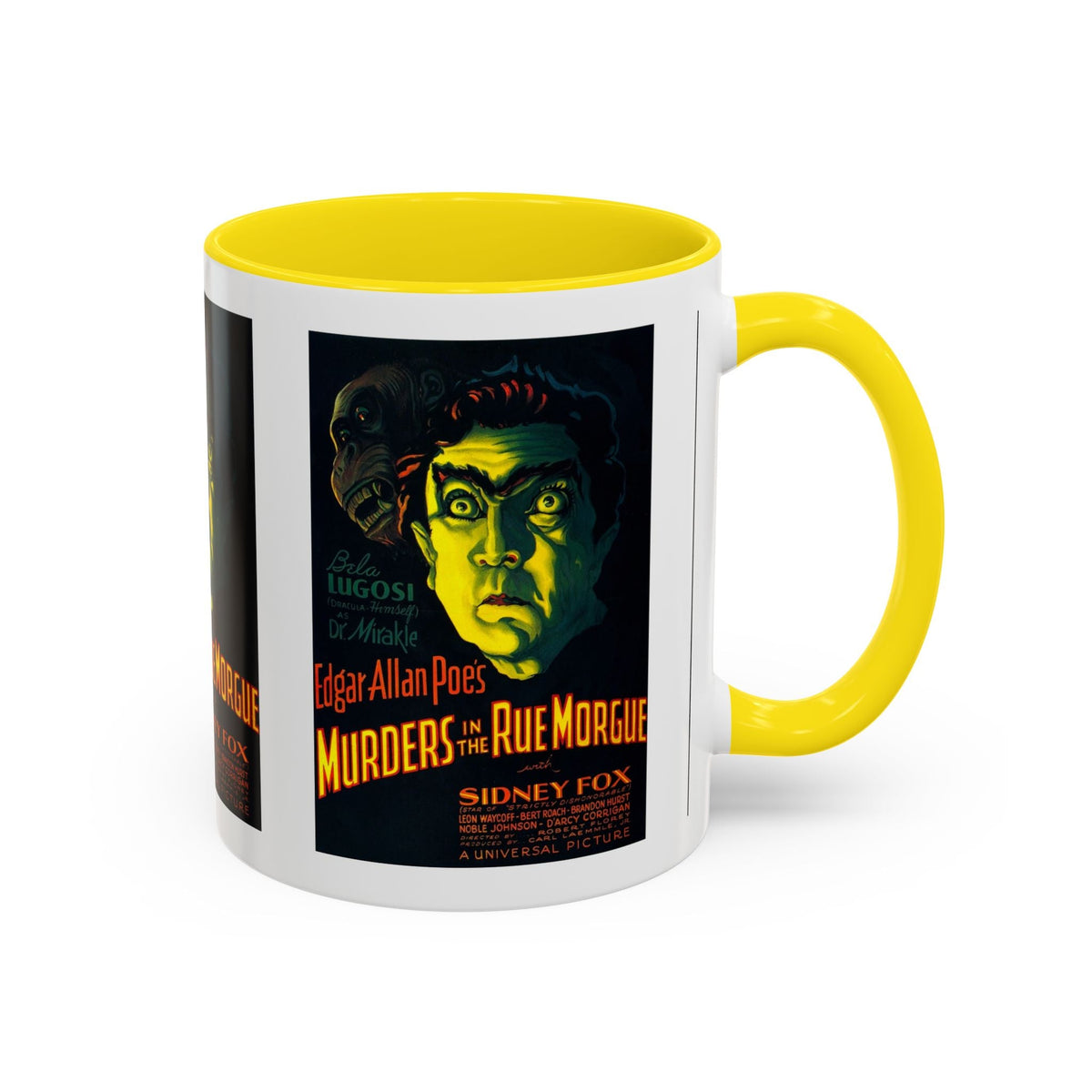 Cult Classic Movie Poster Art Accent Coffee Mug (11, 15oz) - Murders In The Rue Morgue 1932 - Mug