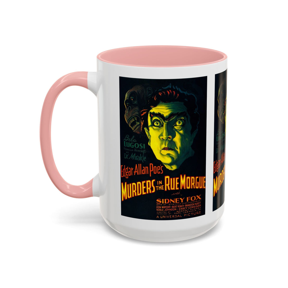 Cult Classic Movie Poster Art Accent Coffee Mug (11, 15oz) - Murders In The Rue Morgue 1932 - Mug