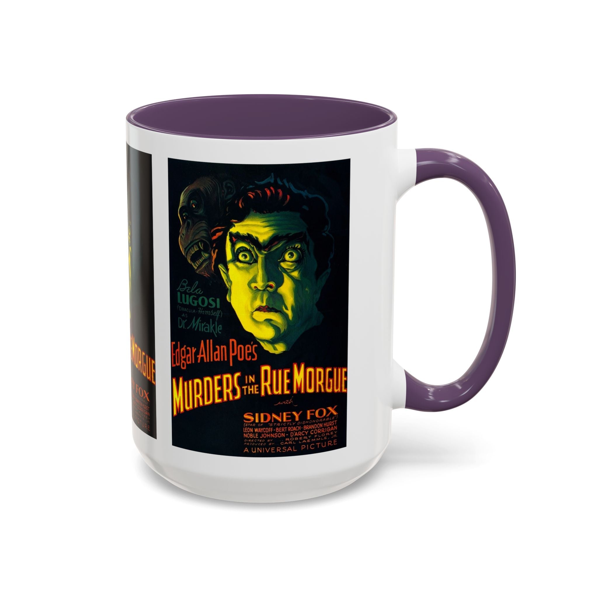 Cult Classic Movie Poster Art Accent Coffee Mug (11, 15oz) - Murders In The Rue Morgue 1932 - POPvault