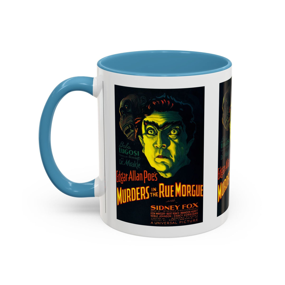 Cult Classic Movie Poster Art Accent Coffee Mug (11, 15oz) - Murders In The Rue Morgue 1932 - Mug