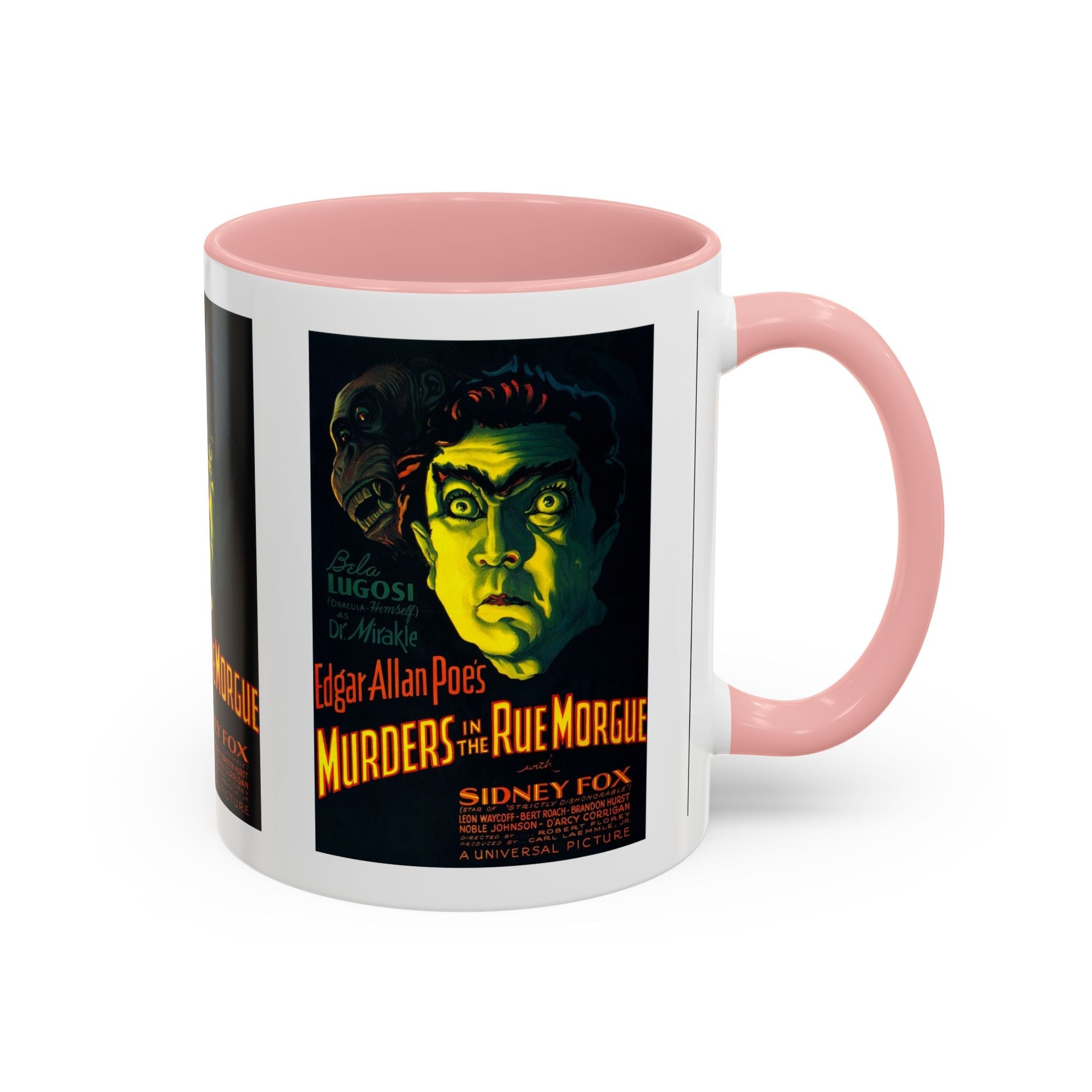 Cult Classic Movie Poster Art Accent Coffee Mug (11, 15oz) - Murders In The Rue Morgue 1932 - POPvault