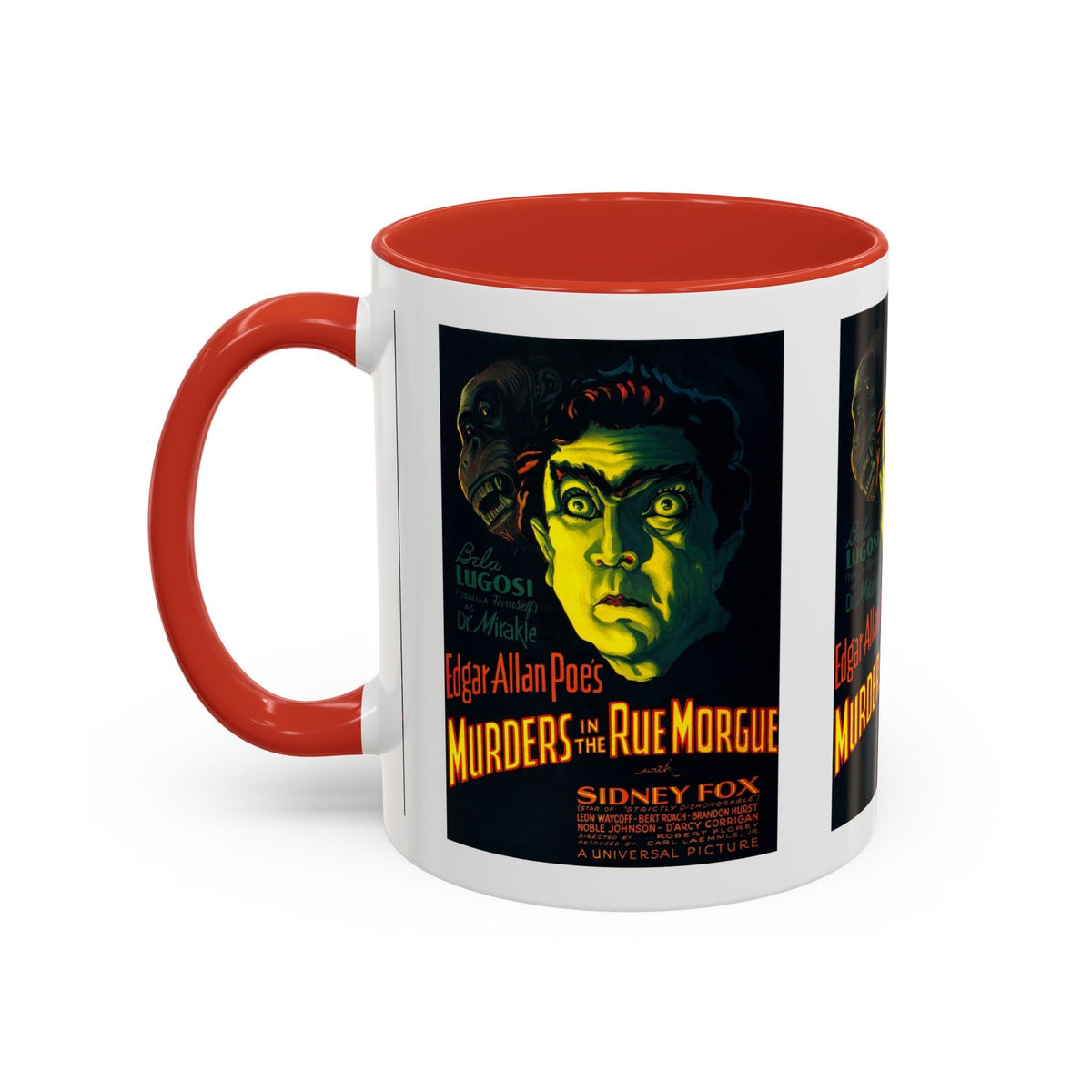 Cult Classic Movie Poster Art Accent Coffee Mug (11, 15oz) - Murders In The Rue Morgue 1932 - Mug