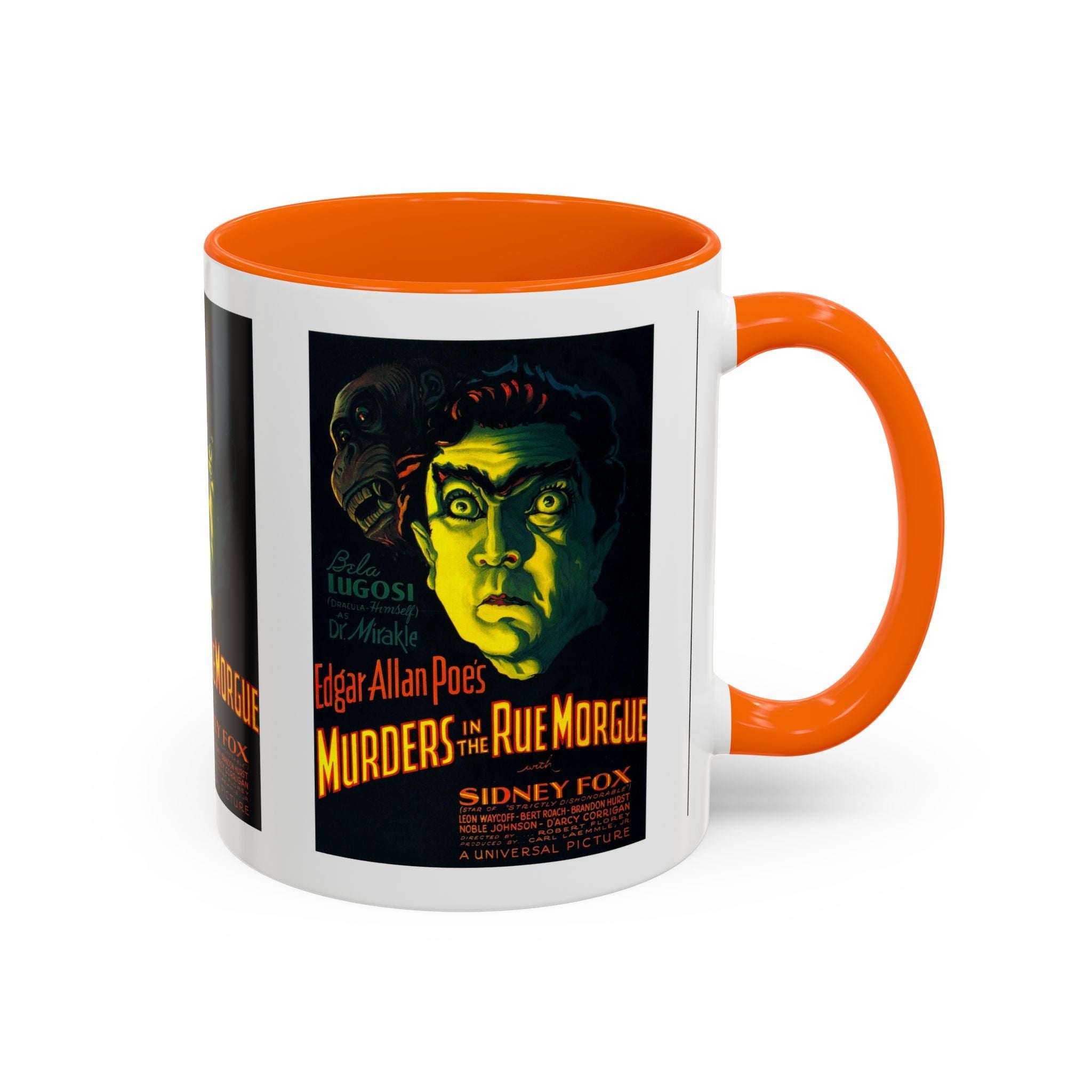 Cult Classic Movie Poster Art Accent Coffee Mug (11, 15oz) - Murders In The Rue Morgue 1932 - POPvault