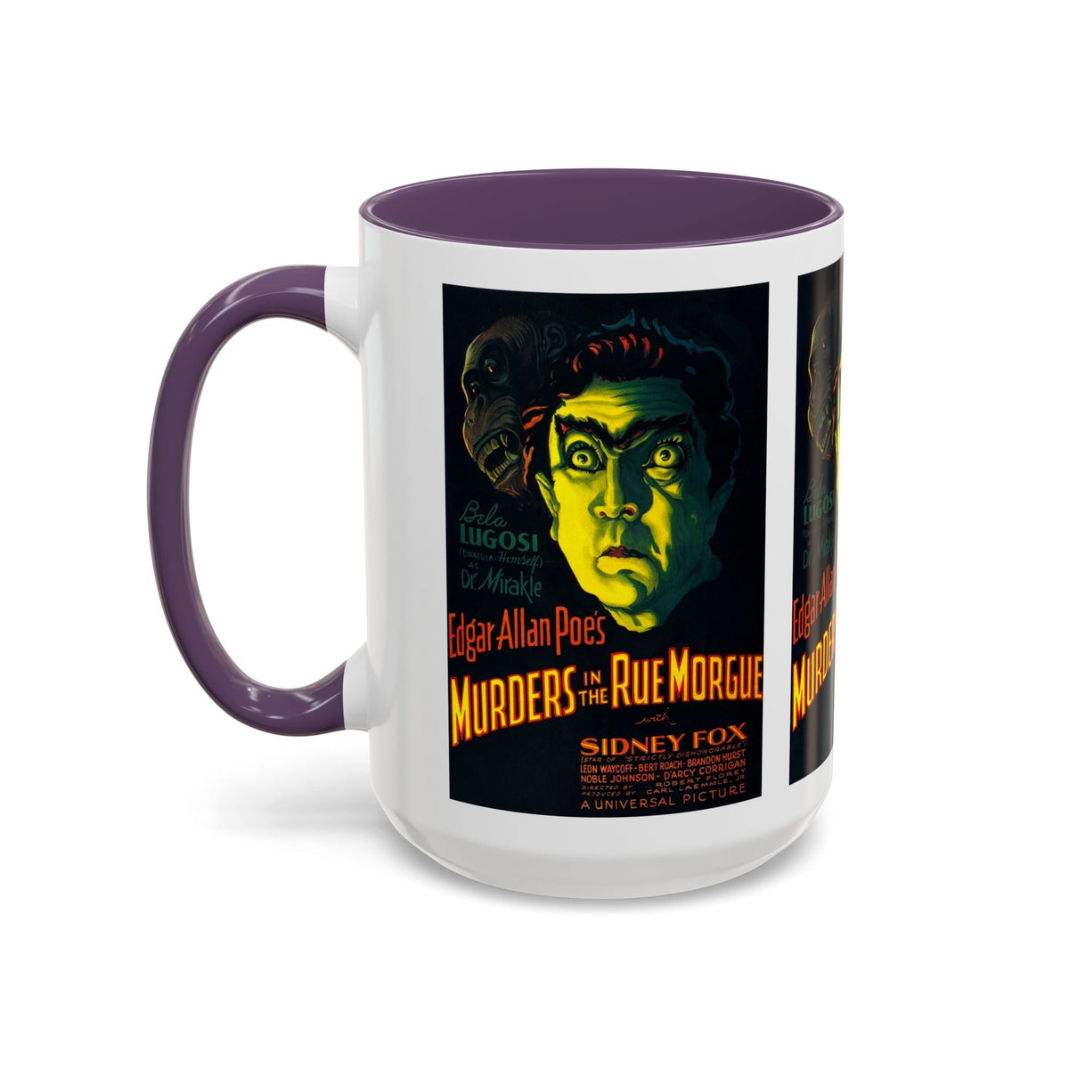 Cult Classic Movie Poster Art Accent Coffee Mug (11, 15oz) - Murders In The Rue Morgue 1932 - Mug