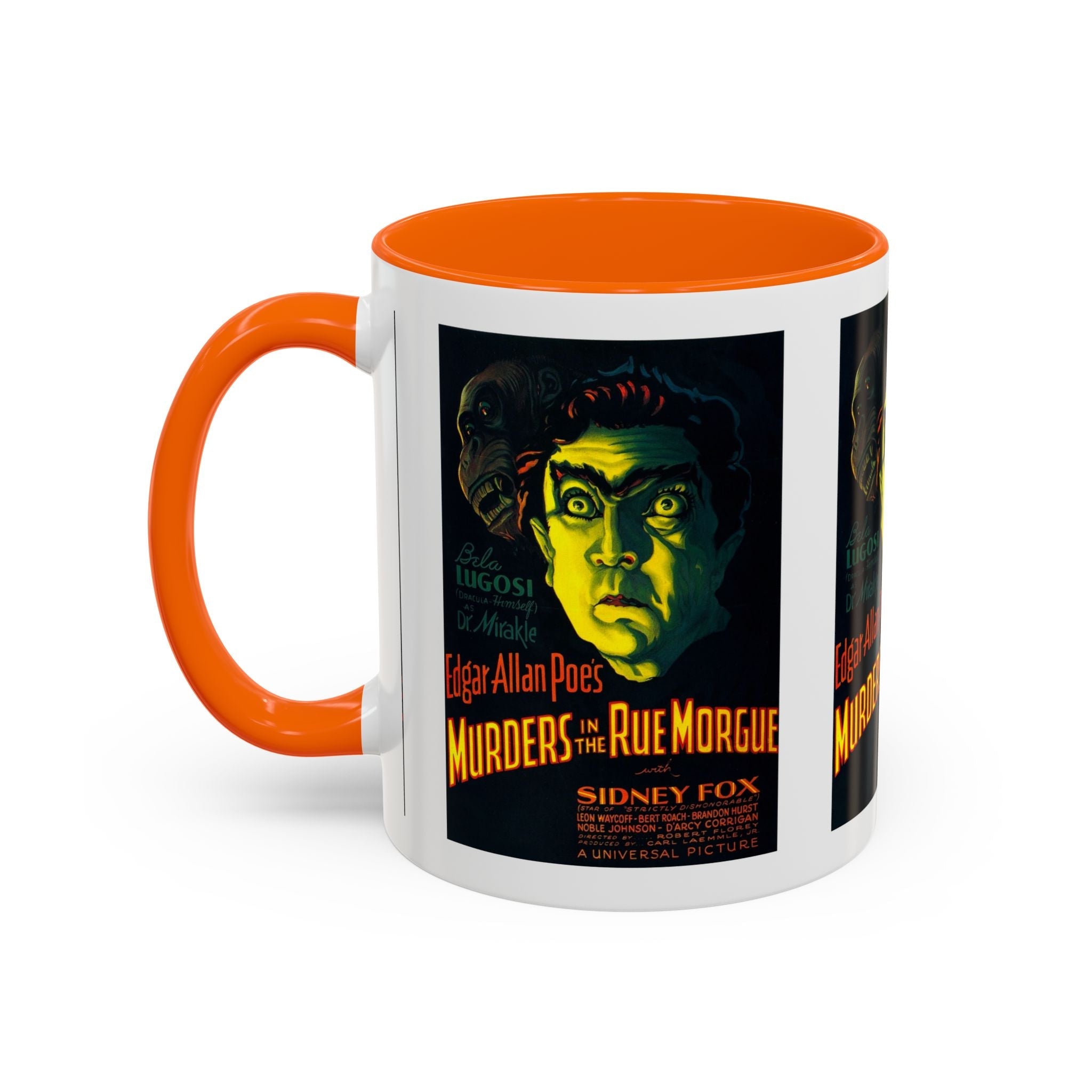 Cult Classic Movie Poster Art Accent Coffee Mug (11, 15oz) - Murders In The Rue Morgue 1932 - POPvault