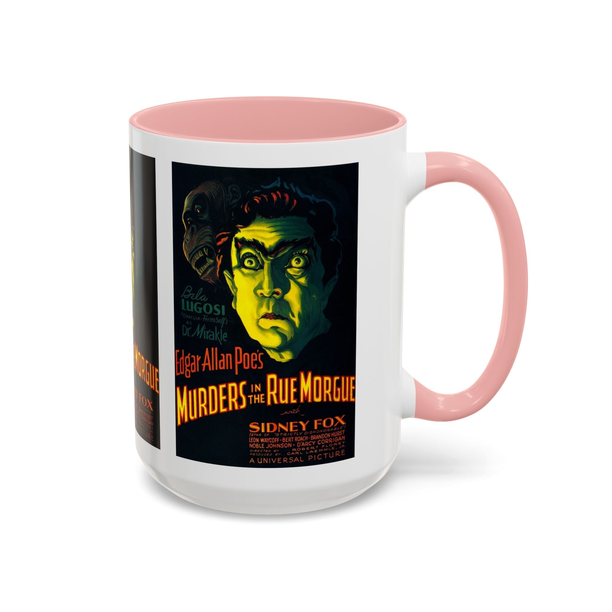 Cult Classic Movie Poster Art Accent Coffee Mug (11, 15oz) - Murders In The Rue Morgue 1932 - POPvault