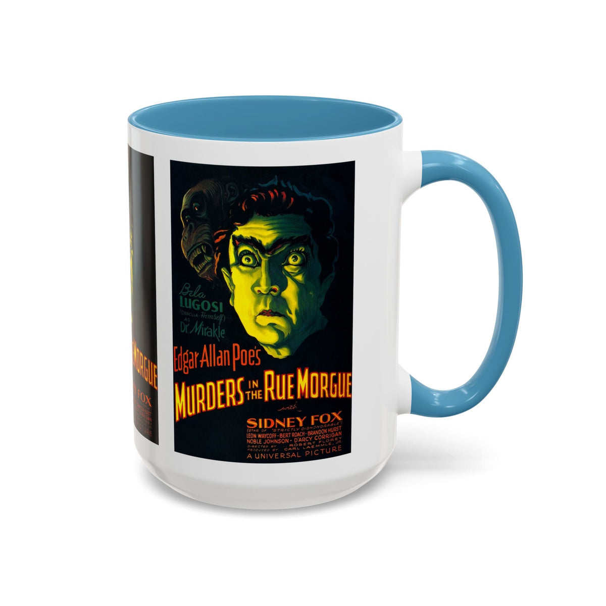 Cult Classic Movie Poster Art Accent Coffee Mug (11, 15oz) - Murders In The Rue Morgue 1932 - Mug